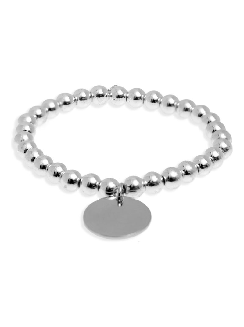 Bracelet Luxenter Nakko en argent 925 et hématite rhodiée Argent - Kiabi