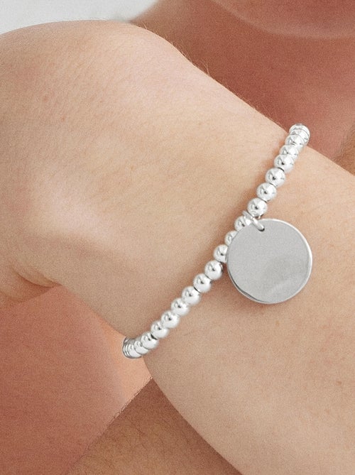 Bracelet Luxenter Nakko en argent 925 et hématite rhodiée - Kiabi