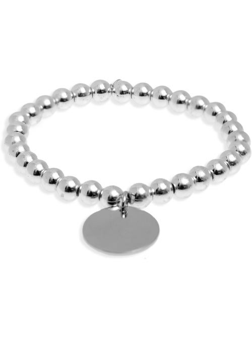 Bracelet Luxenter Nakko en argent 925 et hématite rhodiée - Kiabi Bracelet Luxenter Nakko en argent 925 et hématite rhodiée - Kiabi