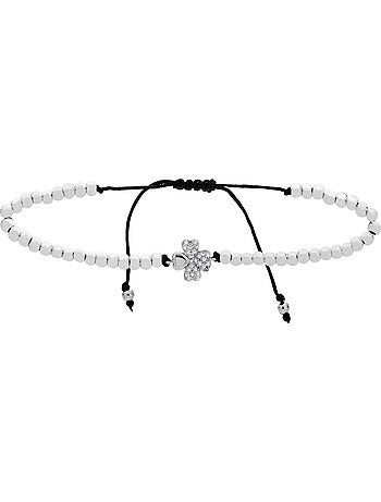 Bracelet Luxenter nethdra en argent 925 et zircon brillant avec finition rhodiée