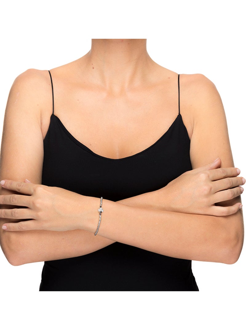 Bracelet Luxenter nethdra en argent 925 et zircon brillant avec finition rhodiée Argent - Kiabi