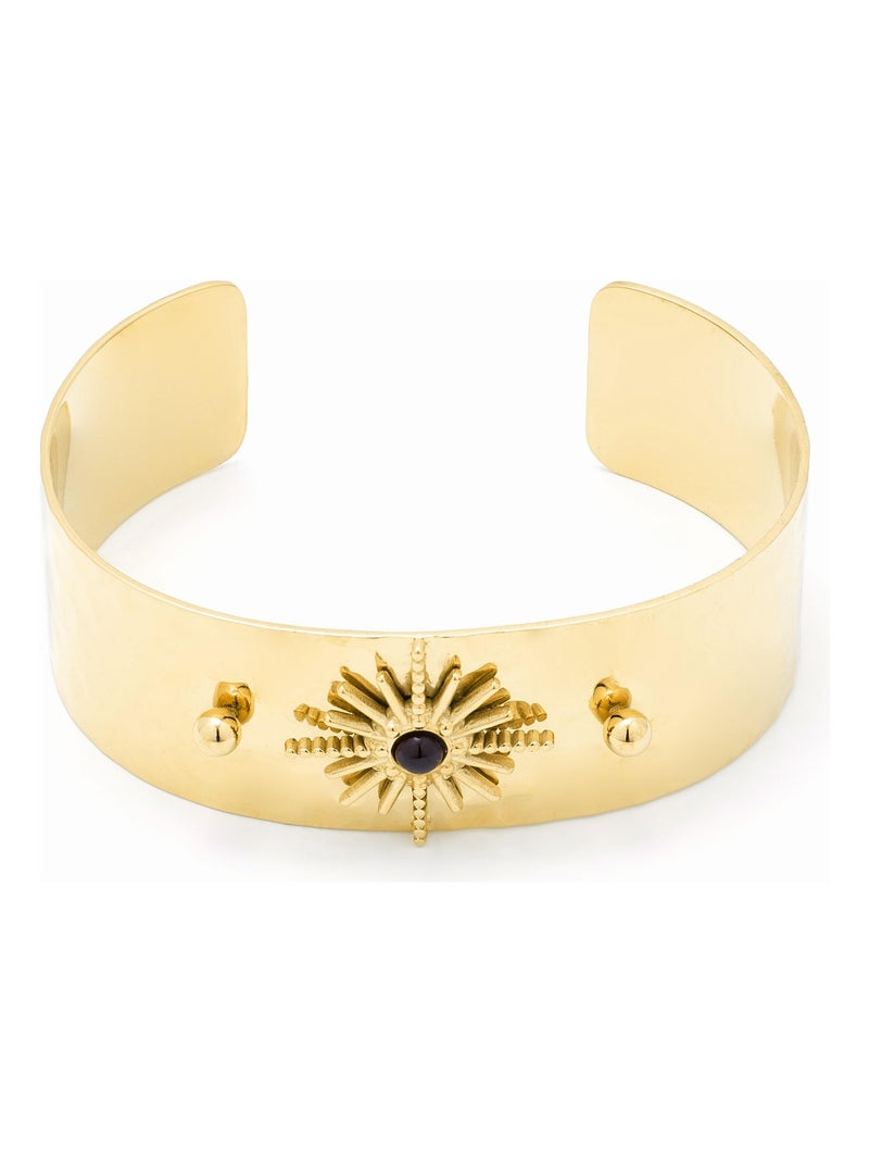 Bracelet Luxenter Onyx fini en or jaune 18K - Nepai Noir - Kiabi