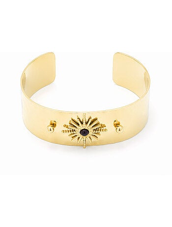 Bracelet Luxenter Onyx fini et plaqué or 18k - Nepai