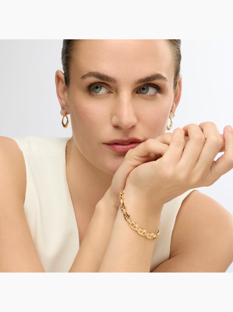 Bracelet Luxenter Or jaune 18k et Zirconium brillant - Ibel Argent - Kiabi