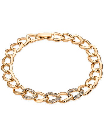 Bracelet Luxenter Or jaune 18k et Zirconium brillant - Uryo