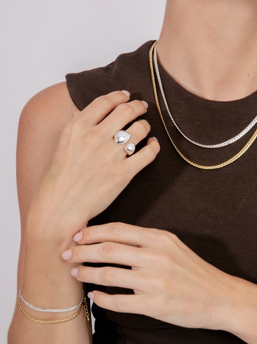 Bracelet Luxenter plaqué or jaune 18 carats - Nanja - Kiabi