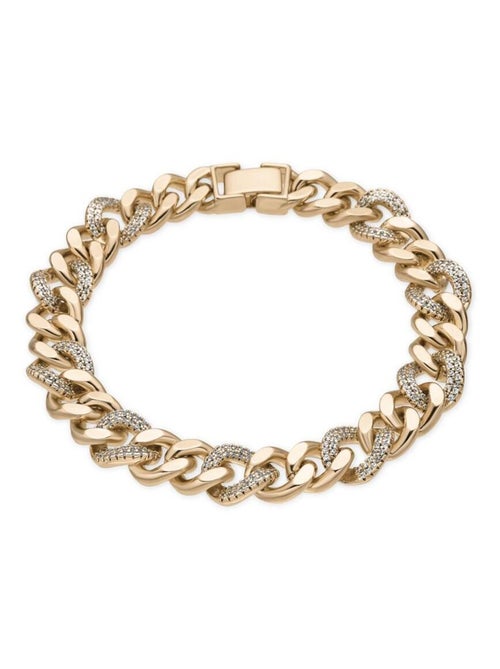 Bracelet Luxenter plaqué or jaune 18 carats et Zirconium brillant - Sarva - Kiabi