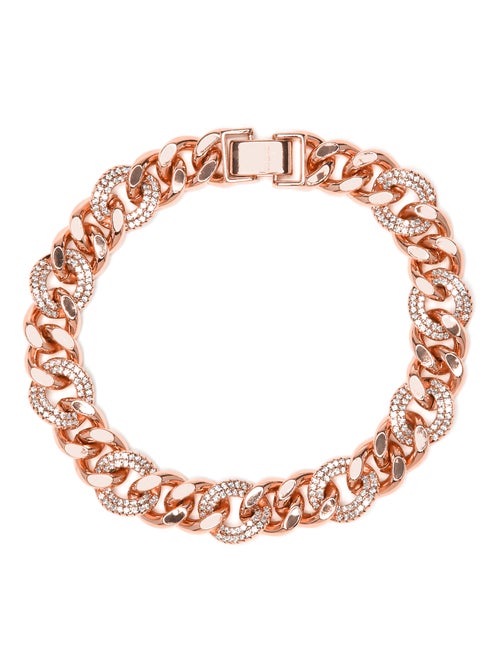 Bracelet Luxenter plaqué or jaune 18 carats et Zirconium brillant - Sarva - Kiabi