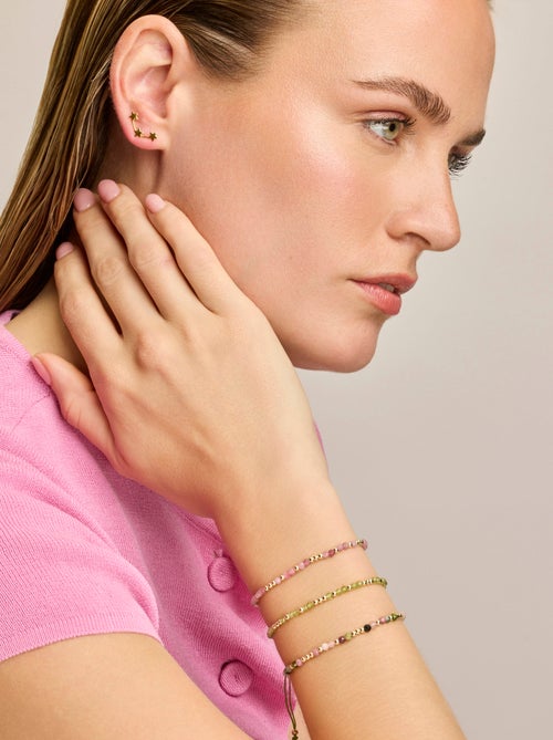 Bracelet Luxenter plaqué or jaune 18k et Peridot Zirconia - Likah - Kiabi