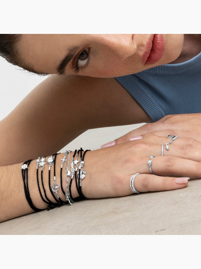 Bracelet Luxenter rhodié avec zircon brillant - Tiek Argent - Kiabi