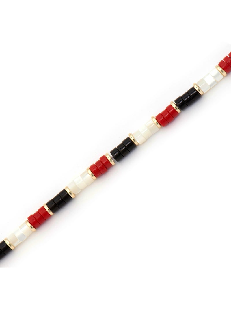 Bracelet Luxenter Siraba Argent 925 Rouge - Kiabi