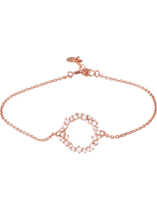 Bracelet Luxenter thilak en argent 925 et zircon brillant avec finition plaquée or rose 18k - Kiabi Bracelet Luxenter thilak en argent 925 et zircon brillant avec finition plaquée or rose 18k - Kiabi
