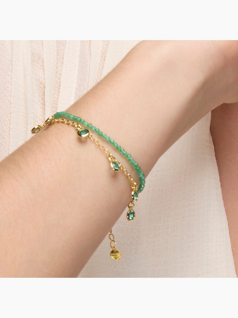 Bracelet Luxenter Zaru Argent 925 Vert - Kiabi