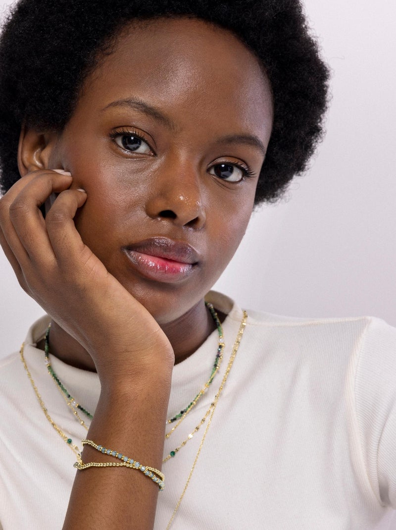 Bracelet Luxenter Zira en or jaune 18 carats Bleu - Kiabi