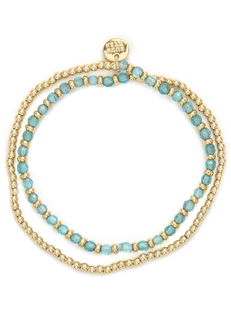 Bracelet Luxenter Zira et plaqué or 18k Bleu - Kiabi