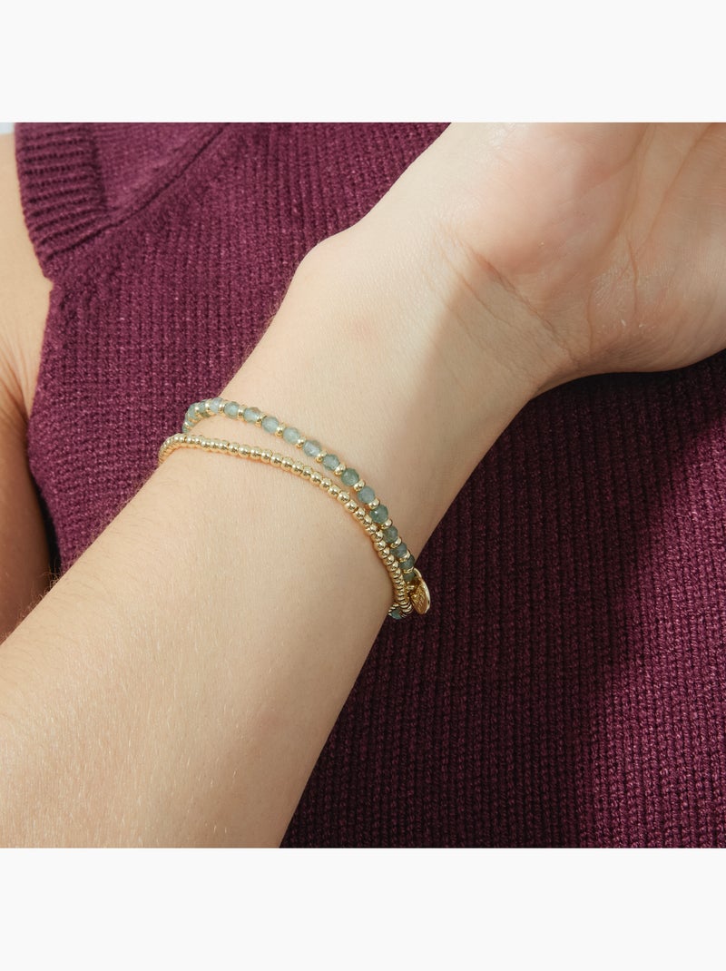 Bracelet Luxenter Zira et plaqué or 18k Bleu - Kiabi