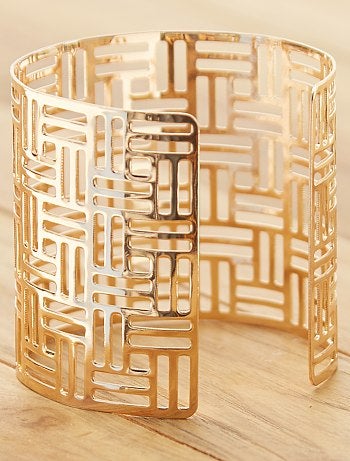 Bracelet manchette ajouré - Kiabi