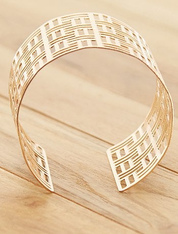 Bracelet manchette ajouré - Kiabi