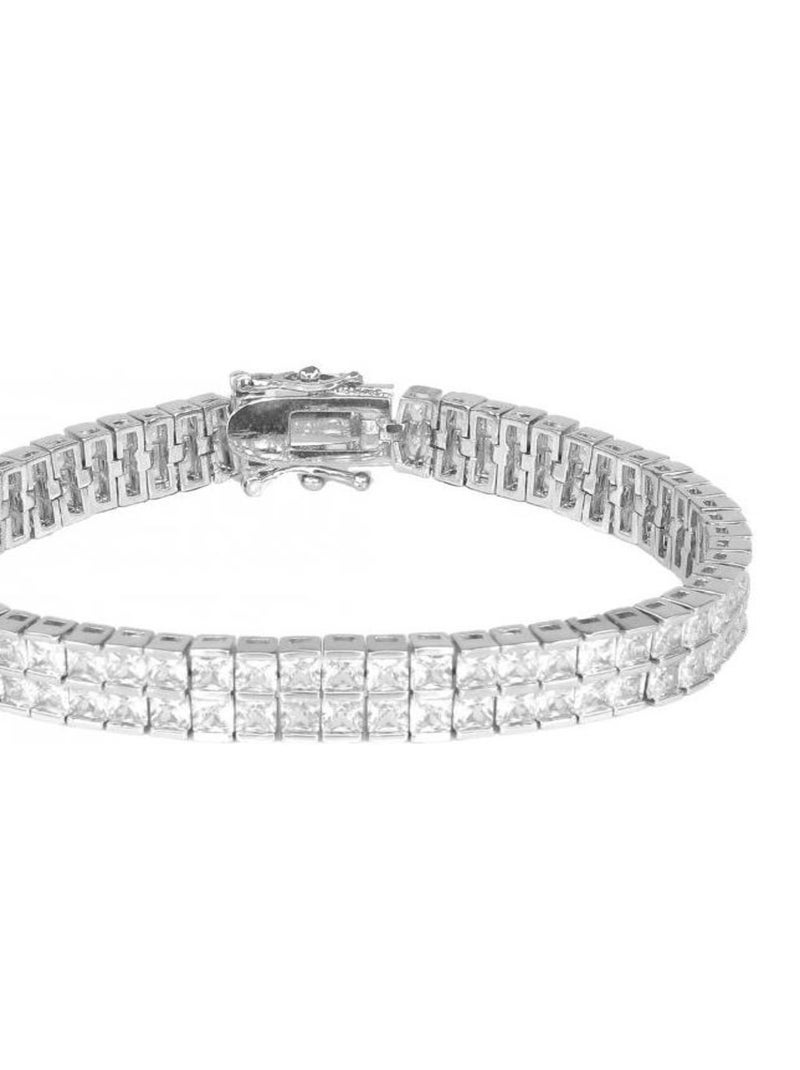 Bracelet Mathilde - Argenté et Cristal Argent - Kiabi