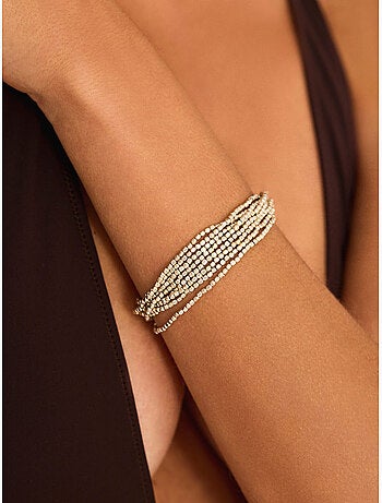 Bracelet multifils nacré
