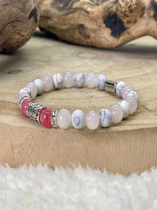 Bracelet passion en quartz rose - Kiabi