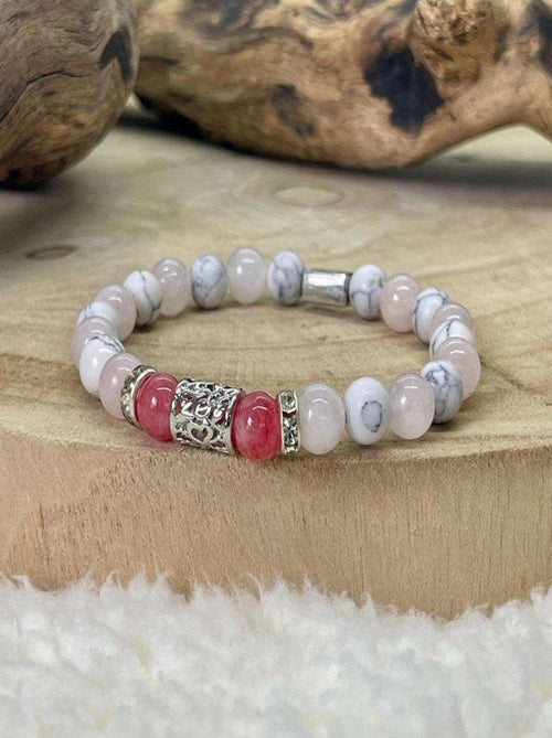 Bracelet passion en quartz rose - Kiabi