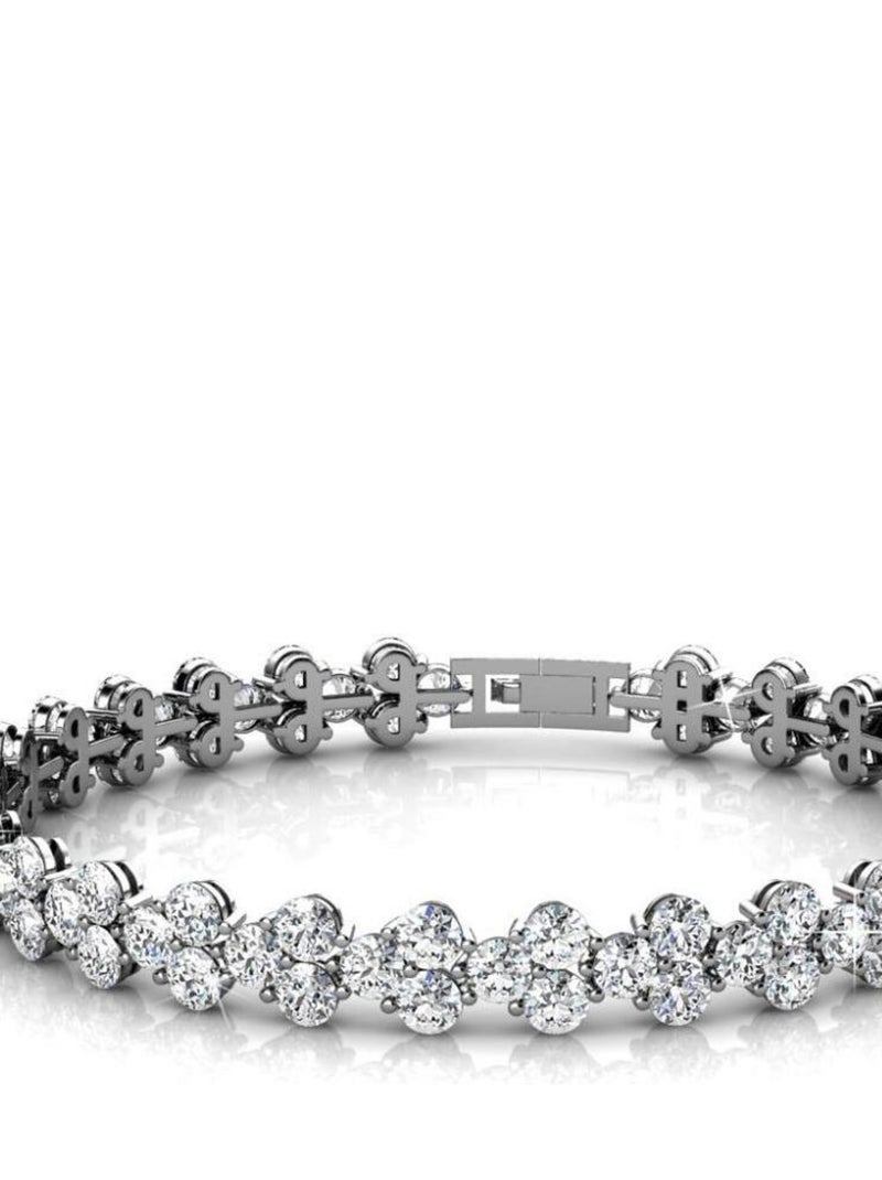 Bracelet Princess - Argenté et Cristal Argent - Kiabi