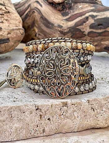 Bracelet protection en plaqué or