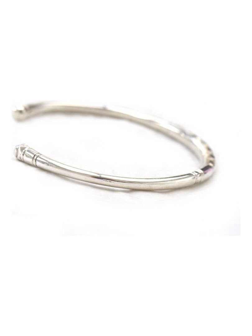 Bracelet Rigide En Argent Sterling - Occasion, Couleur Argenté - Style Simple Et épuré