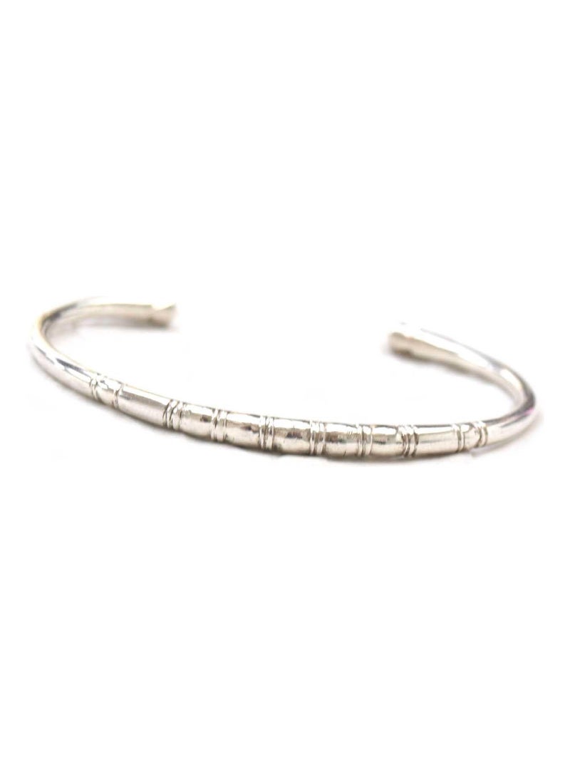 Bracelet rigide arrondi touareg argent, Bijoucolor Argent - Kiabi