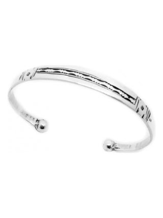 Bracelet rigide touareg plat et gravé, Bijoucolor