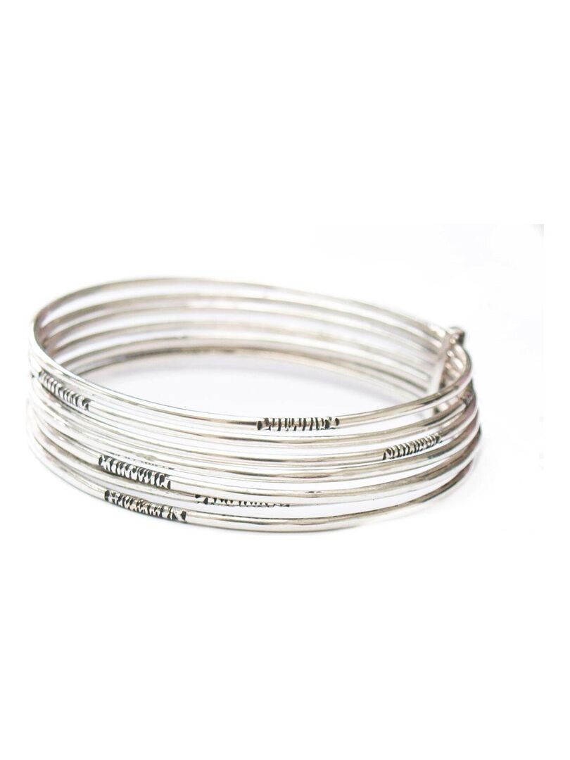 Bracelet Semainier Argenté Vintage - Année 1970