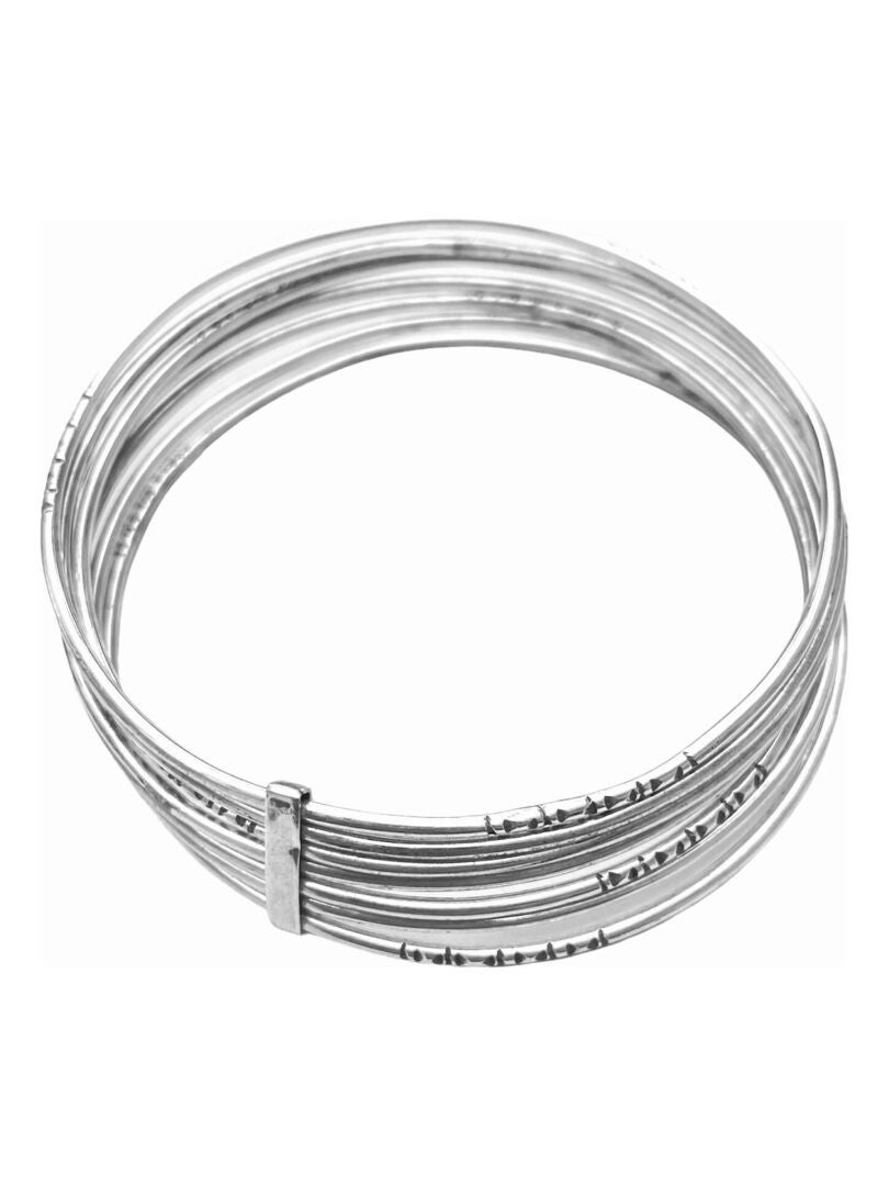 Bracelet Semainier Argenté Vintage - Année 1970