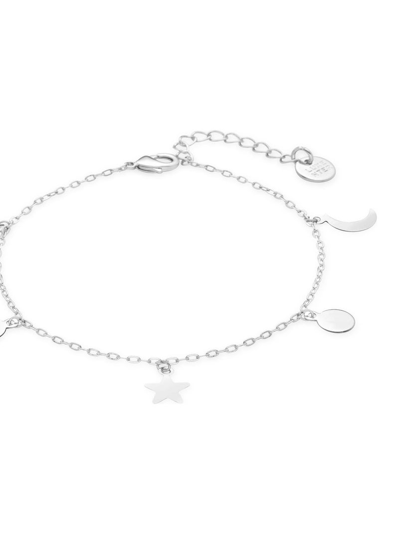 Bracelet Siraht,finition rhodium Multicolore - Kiabi