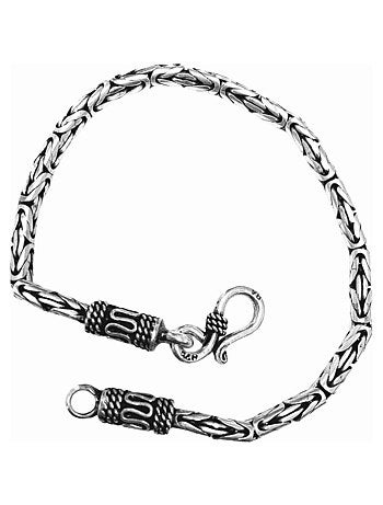 Bracelet style Balinais souple en argent homme/femme