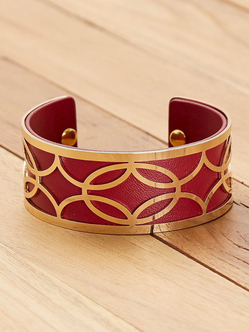 Bracelet style manchette rouge - Kiabi