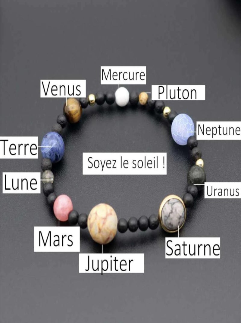 Bracelet système solaire Noir - Kiabi