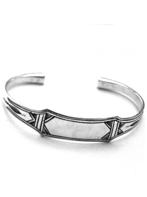 Bracelet touareg argent massif gourmette, Bijoucolor - Kiabi