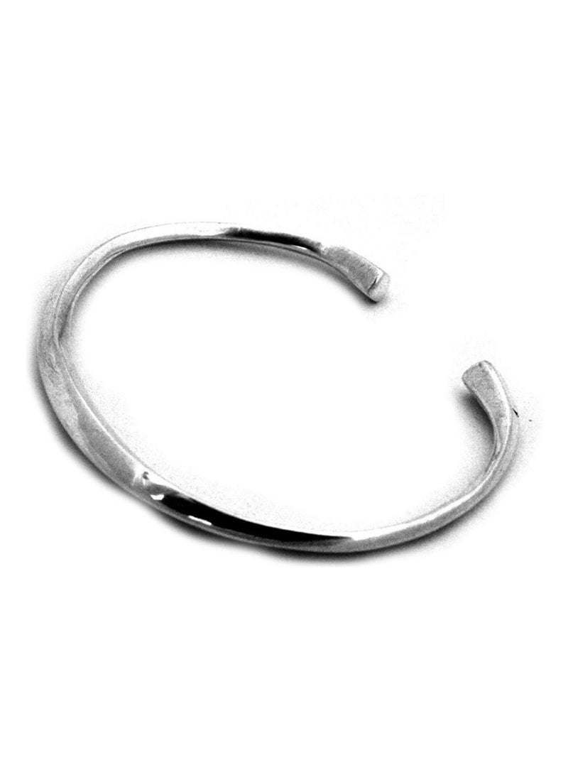 Bracelet touareg jonc rigide lisse Argent Kiabi