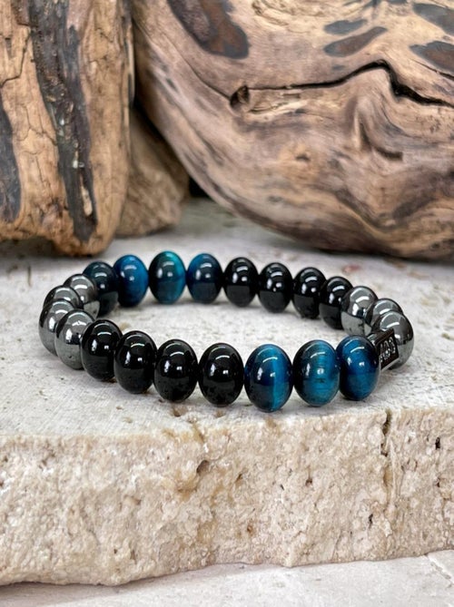 Bracelet triple protection en odt bleu - Kiabi