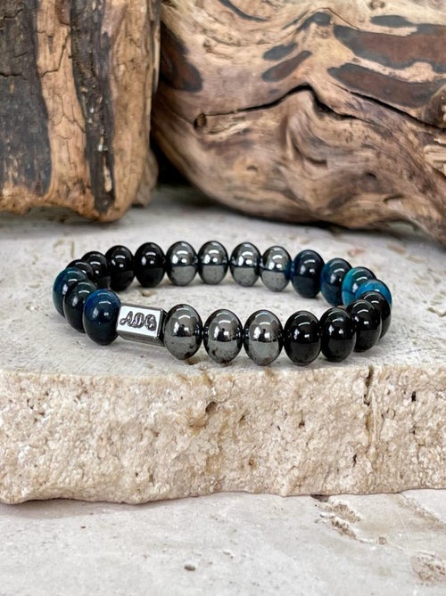 Bracelet triple protection en odt bleu - Kiabi