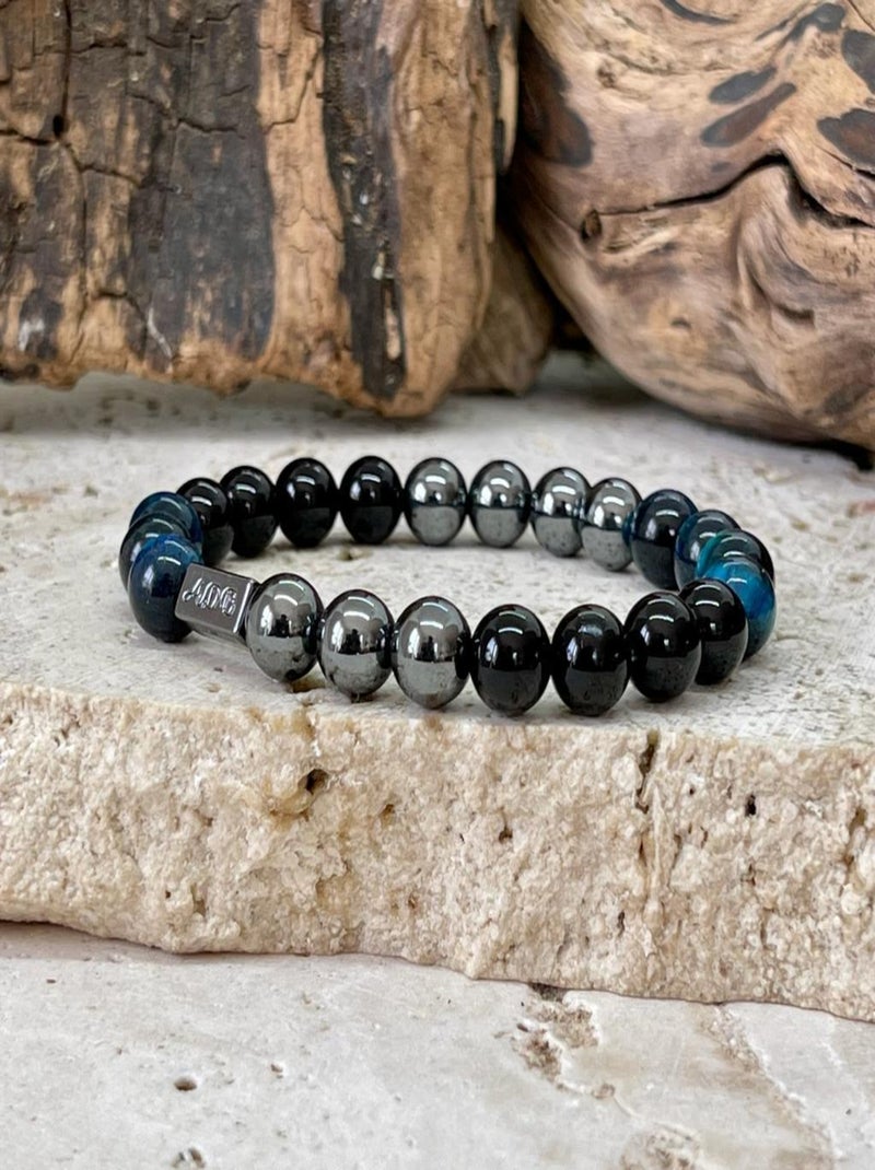 Bracelet triple protection en odt bleu Bleu - Kiabi