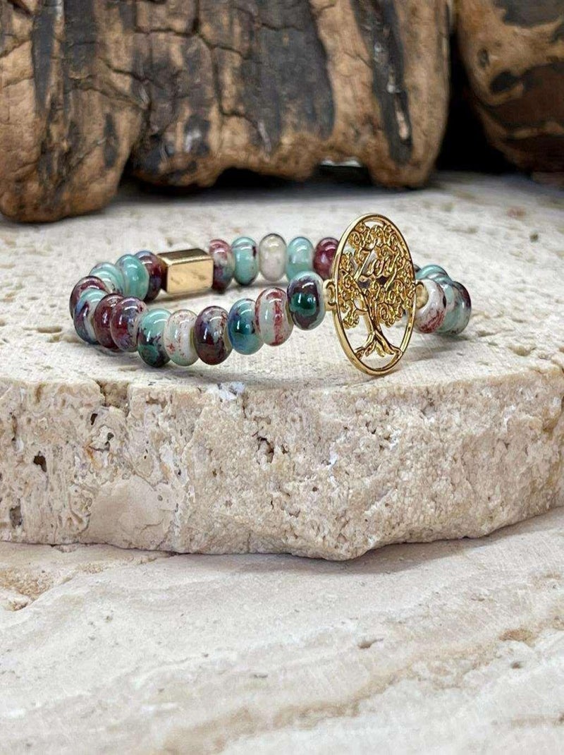 Bracelet Zen en céramique Bleu - Kiabi
