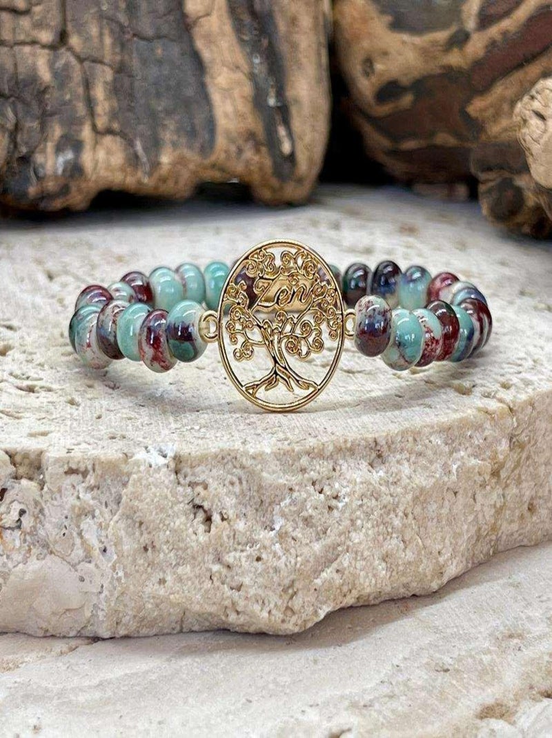 Bracelet Zen en céramique Bleu - Kiabi