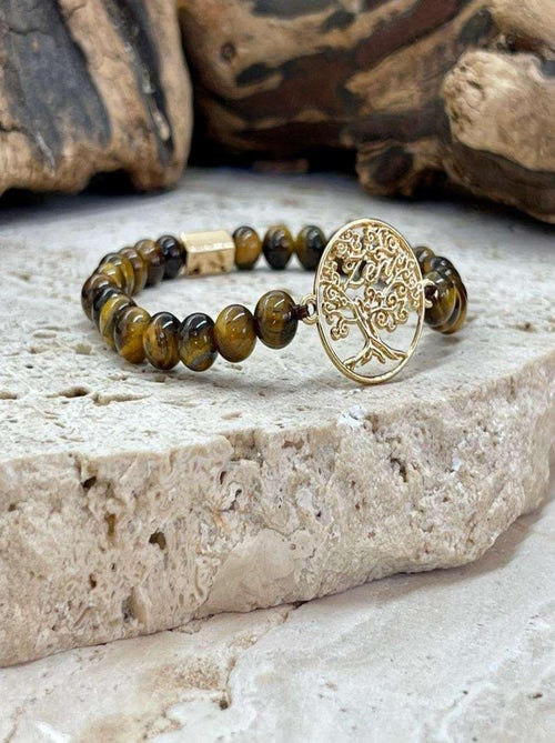 Bracelet Zen en oeil de tigre - Kiabi