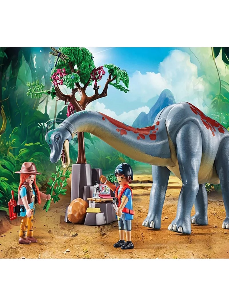 Brachiosaure avec explorateurs et aéroglisseur N/A - Kiabi