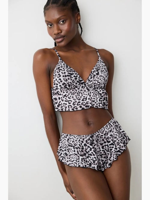 Bralette léopard femme penti - Kiabi Bralette léopard femme penti - Kiabi
