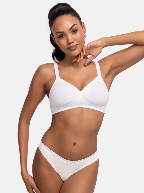 Bralette non rembourrée daniela blanc Dorina - Kiabi