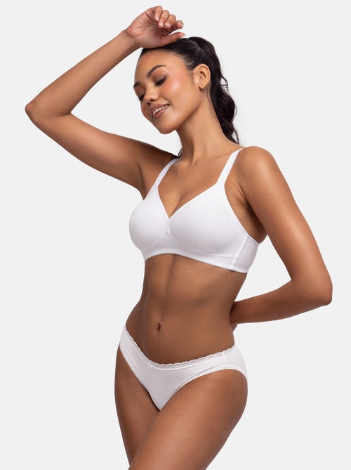 Bralette non rembourrée daniela blanc Dorina - Kiabi