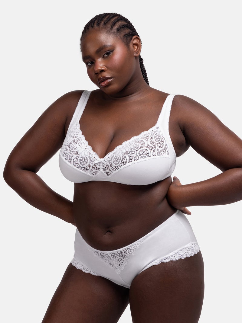 Bralette non rembourrée georgina Dorina Blanc - Kiabi